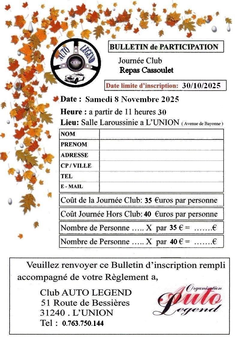 Engagement cassoulet 2025